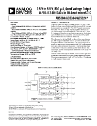 Datasheet AD5304 manufacturer Analog Devices